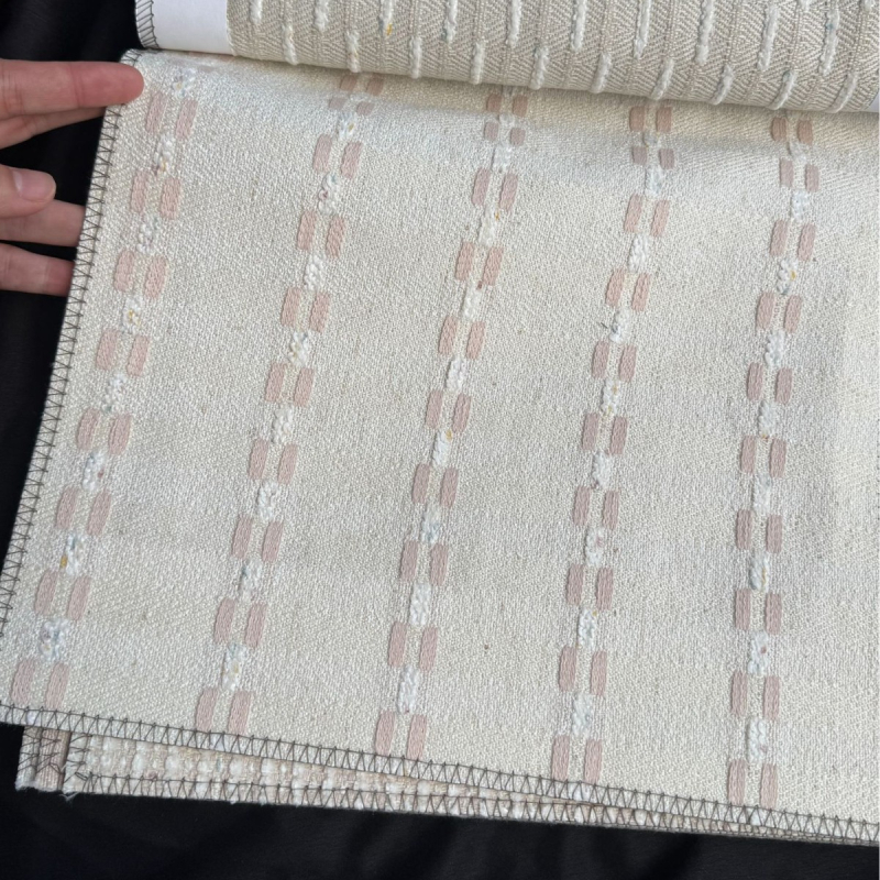2025 nova zelena pruga, francuski pamuk-lan jacquard blackout zavjese za dječju sobu, spavaću sobu ili dnevni boravak – elegantan vrhunski dizajn