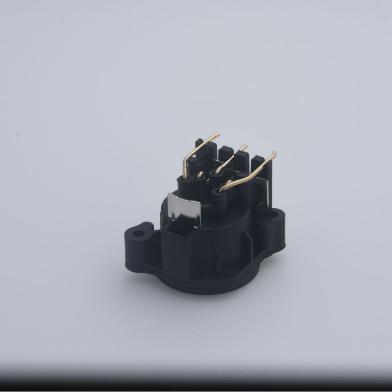 Montură pentru conectori XLR și RJ45 pentru iluminat de scenă și sisteme de microfon – Jinjia, conector audio/video