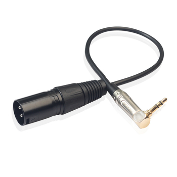 Adapter kabel 3,5 mm na XLR, 90° kut, duljina 0,3 m