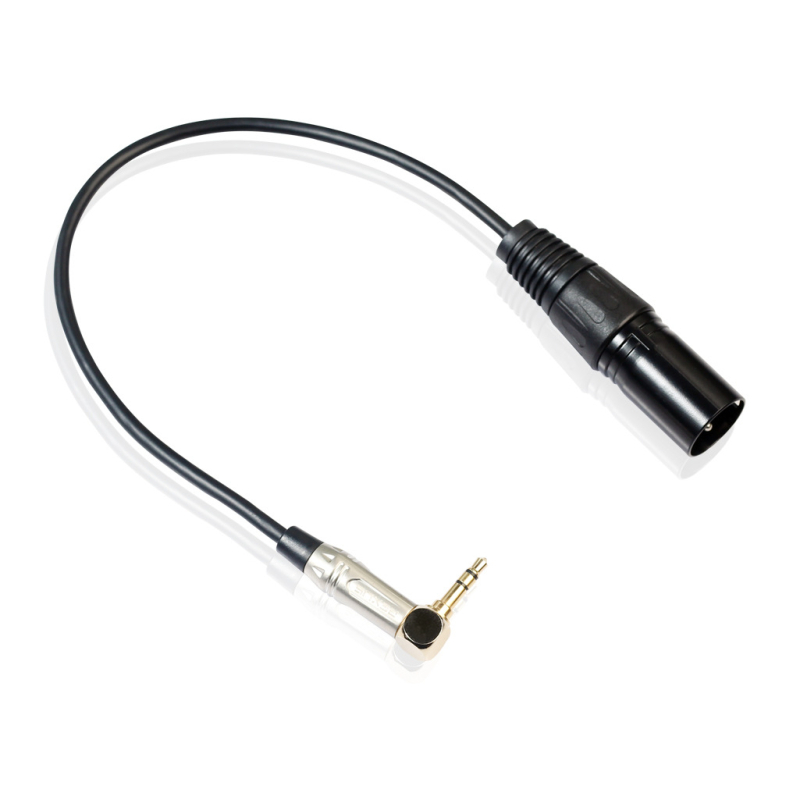 Adapter kabel 3,5 mm na XLR, 90° kut, duljina 0,3 m