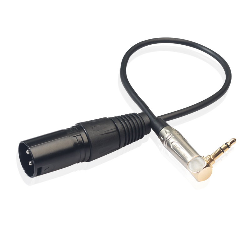 Adapter kabel 3,5 mm na XLR, 90° kut, duljina 0,3 m