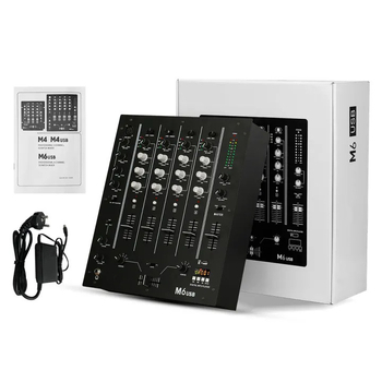 4-kanalni USB DJ mikser za žive nastupe na pozornici, u barovima i KTV – mikserska konzola