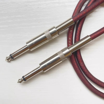 Mono audio kabel za mikrofon i gitaru, 6,35 mm muški–muški priključak, vodič s bakrenim premazom aluminija