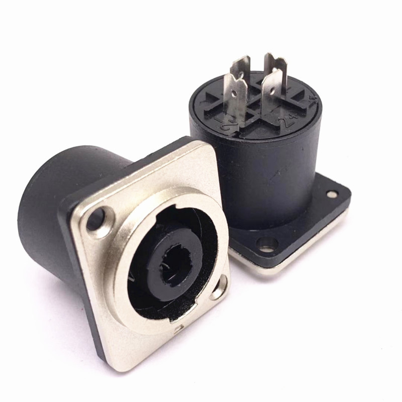 Weiyida soclu audio metalic cu patru nuclee pentru mixer de scenă – conector audio/video profesional