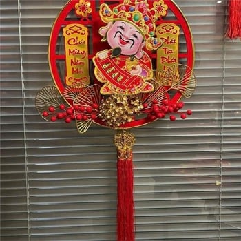 Електрическа статуетка Бог на богатството, 3D многослойна, хартия с покритие, опаковка от картон, подходящ подарък за двойки, за преместване на дома