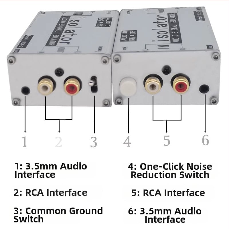 Oxygen audio izolator — Kompatibilan sa svim sustavima, duljina linije 5, 1-godišnje jamstvo