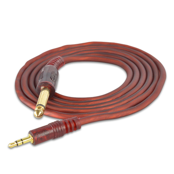 Audio kabel 3,5 mm na 6,5 mm, muški–muški, zlatni konektori, bakreno središte, PVC omotač, za audio opremu i miksere