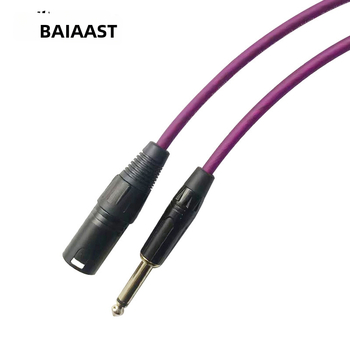 Izbalansirani audio kabel 6,35 mm na XLR, dvovodični, za mikrofon i zvučnik