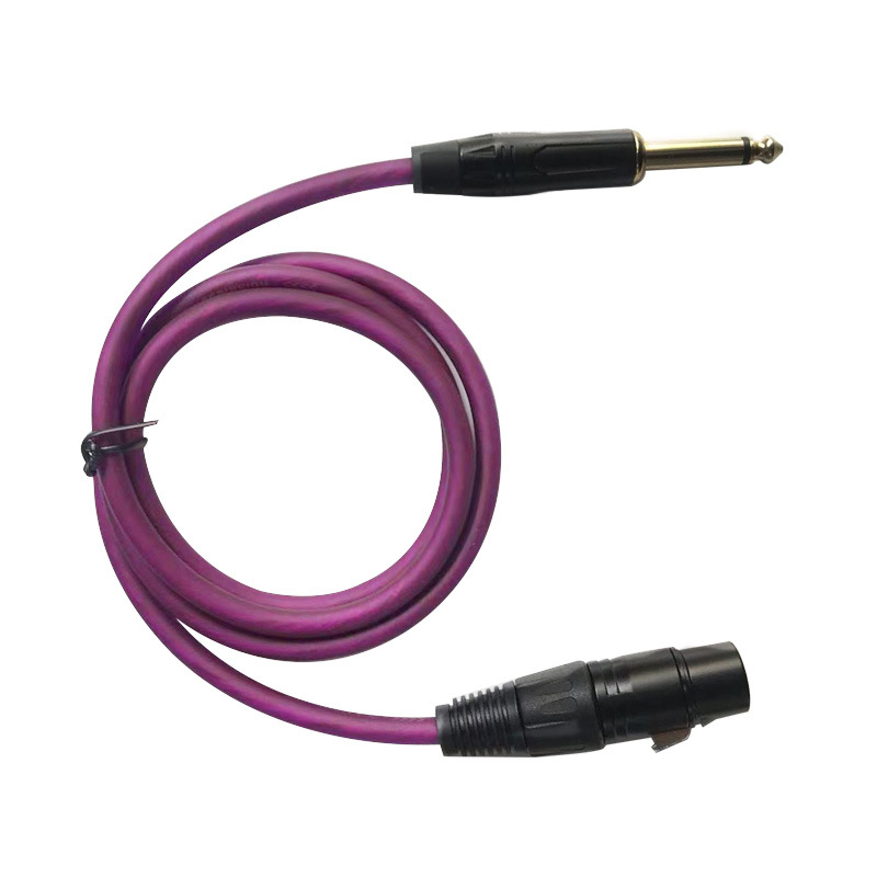 Izbalansirani audio kabel 6,35 mm na XLR, dvovodični, za mikrofon i zvučnik