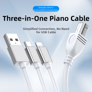 Apple MIDI zvukové rozhranie - OTG rozdeľovač Lightning a USB-C, 1:3, hliníková zliatina, USB 2.0, čip 3959