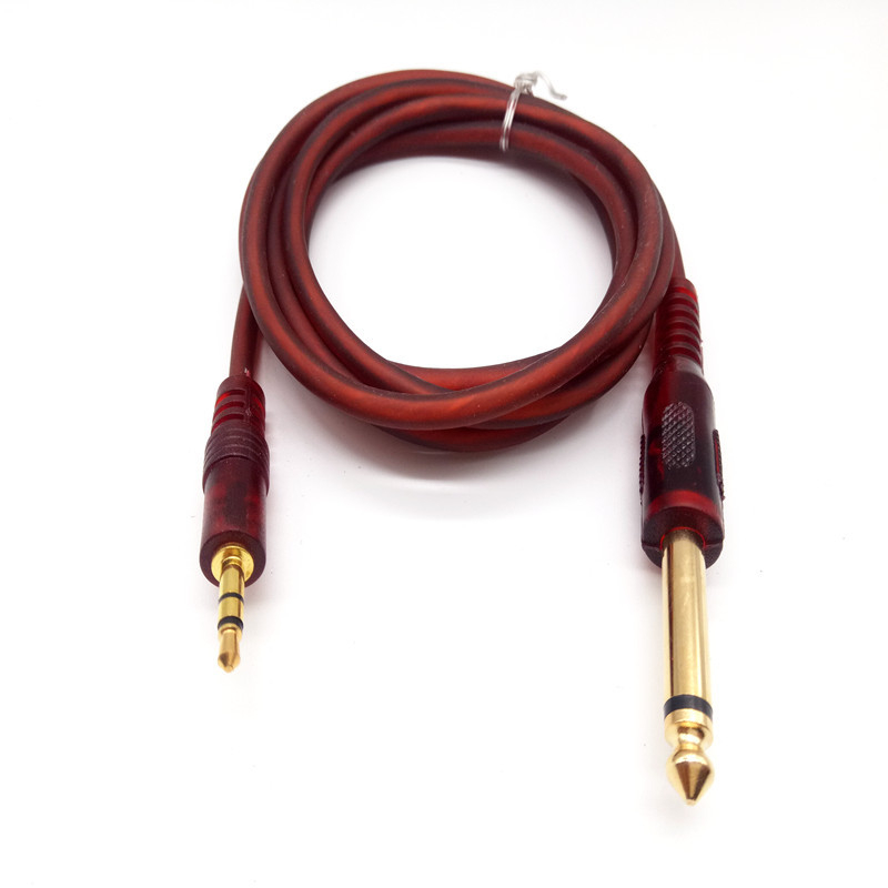 New Runteng aranyozott audio adapter kabel, 3.5 mm-től 6.35 mm-ig, hangkeverőhöz