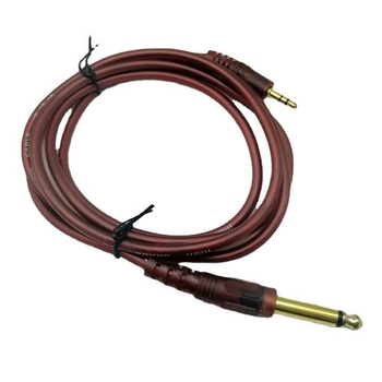 Zlatom pozlaćeni audio kabel 3.5 mm na 6.35 mm, bakreni vodiči, za gitaru i mixer