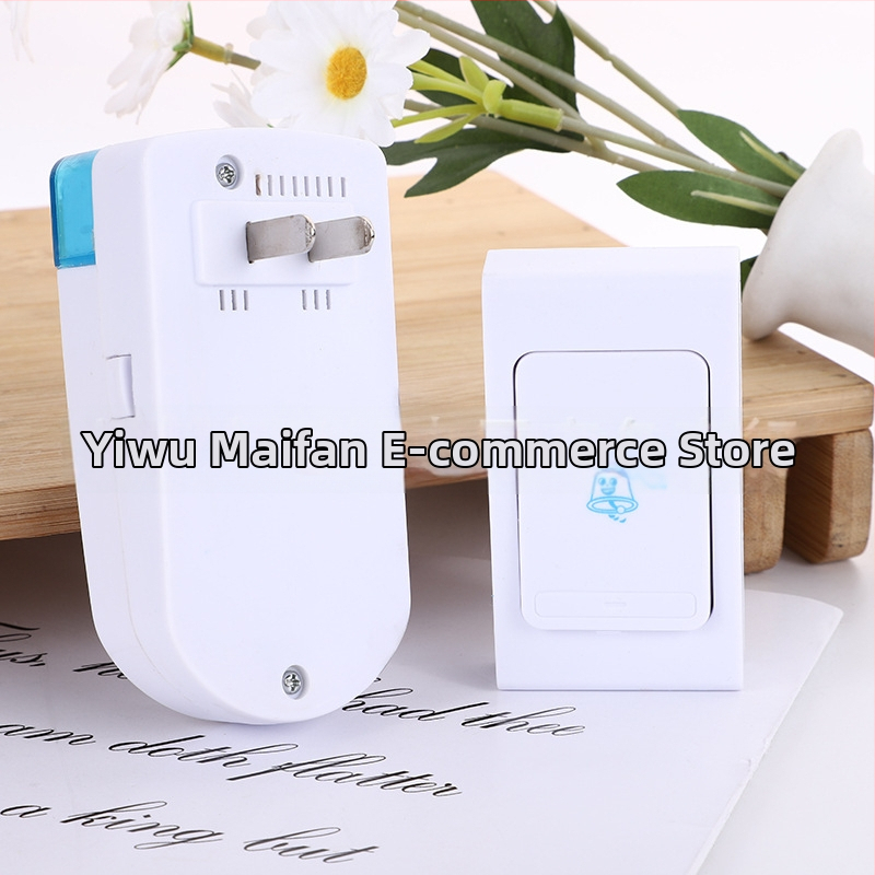 Diaľkové bezdrôtové zvonček dverí 822AC, V-ZORR, 110-220V sieťové napájanie, 16–32 melódií, vhodné pre dom a obchod