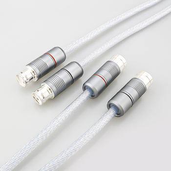 Cablu audio XLR balansat cu conductori placati cu argint pentru amplificator Hi-Fi, model A58