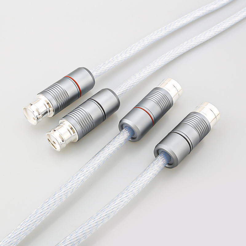 Cablu audio XLR balansat cu conductori placati cu argint pentru amplificator Hi-Fi, model A58