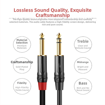 LAITA audio kabel 6,5 mm, iz 3 vodova u 2, Y-razdjelnik za mikser i zvučnik za klavir