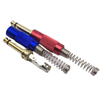 Mufa microfon, aurită, mono, doi conductori