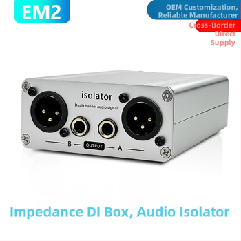 Audio izolator DI box – uklanja šum uz uzemljenje i hum, audio filter, uravnotežena impedancija instrumenta