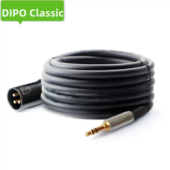 Kábel pre mixér 3,5 mm na XLR samec, dvojité tiene­nie, meď — DIPO S35M