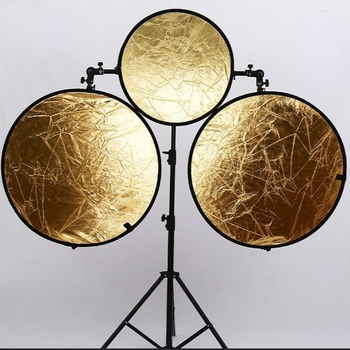 Αναδιπλούμενος ανακλαστήρας 2-σε-1 για φωτογράφηση, πολυεστερική ταφτά, 0,2 kg, εσωτερική και εξωτερική χρήση