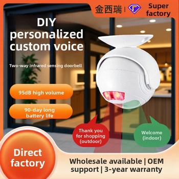 Sonerie de ușă cu inducție, senzor bidirecțional, sunete MP3, model SF23TWMP3 • Alimentare: 3.6V • Opțiuni de alimentare: USB, baterii uscate sau reîncărcabile • Aplicații: magazine, hoteluri, apartamente