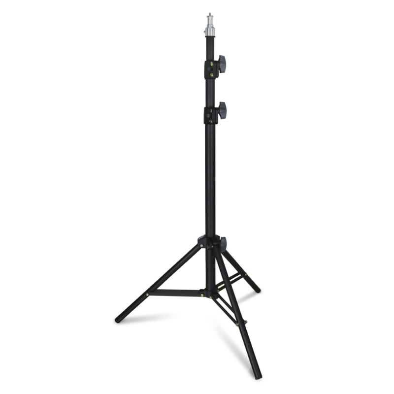 Suport fotografic metalic pentru telefon mobil și iluminare de studio, înălțime de lucru 1.7 m, design cu 3 noduri, țevi Ø25,4/22,2/19,5 mm, încărcătură maximă 20 kg