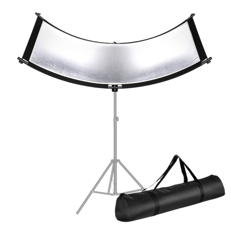 U-oblikovani zakrivljeni reflektor za portretno fotografiranje i video osvjetljenje, aluminijska ploča u četiri boje: bijela, srebrna, zlata i crna