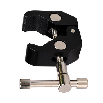 Μεταλλικός σφιγκτήρας με νύχι καβουριού, τύπος Q, σταθερή στήριξη, ευέλικτη ρύθμιση για φωτογραφικό εξοπλισμό (Μέταλλο; μέγ. φορτίο 2–5 kg; βάρος 150 g; για ζωντανή μετάδοση και φωτογράφηση)