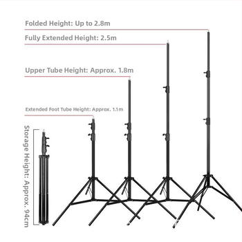 Stativ panoramic pentru fotografiere, din aliaj de aluminiu, capacitate de încărcare 8 kg, 3 secțiuni, extensibil și întărit, cu arc
