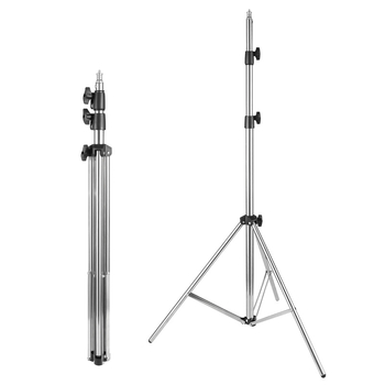 Figure Fit stativ de iluminat pentru fotografie din oțel inoxidabil și ABS, 3 segmente, capacitate de încărcare 2–4 kg, greutate 1 kg