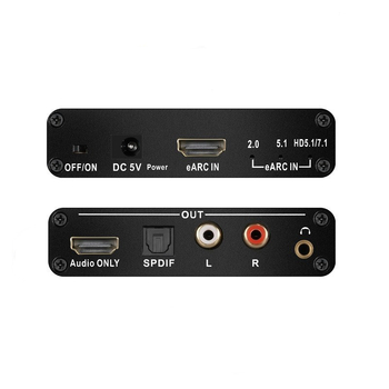 eARC audio pretvarač za HDMI ARC, povratni zvuk Dolby 7.1/5.1 bez gubitka