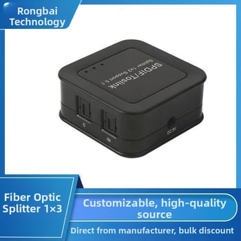 SPDIF/TosLink digitalni optički audio razvodnik 1 ulaz 3 izlaza