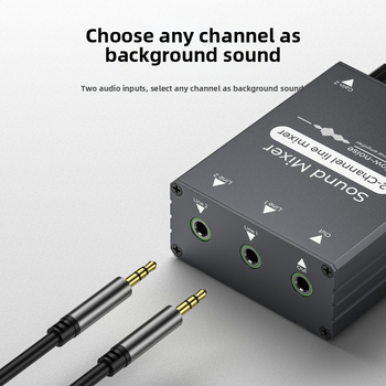 Audio mixér pre živé vysielanie Hq35 – 2-in-1 prepínač, 3,5 mm zvuková syntéza, 1080 rozlíšenie, kábel 300 cm, značka Tuya