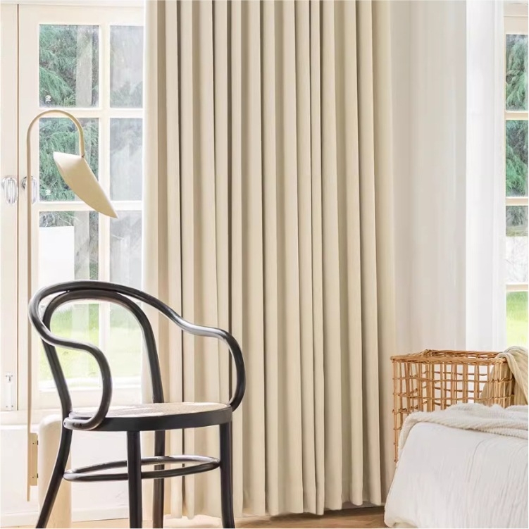 Cortine din Chenille Jacquard, blackout cu umbrire 71-90%, stil modern simplu, pentru living și dormitor