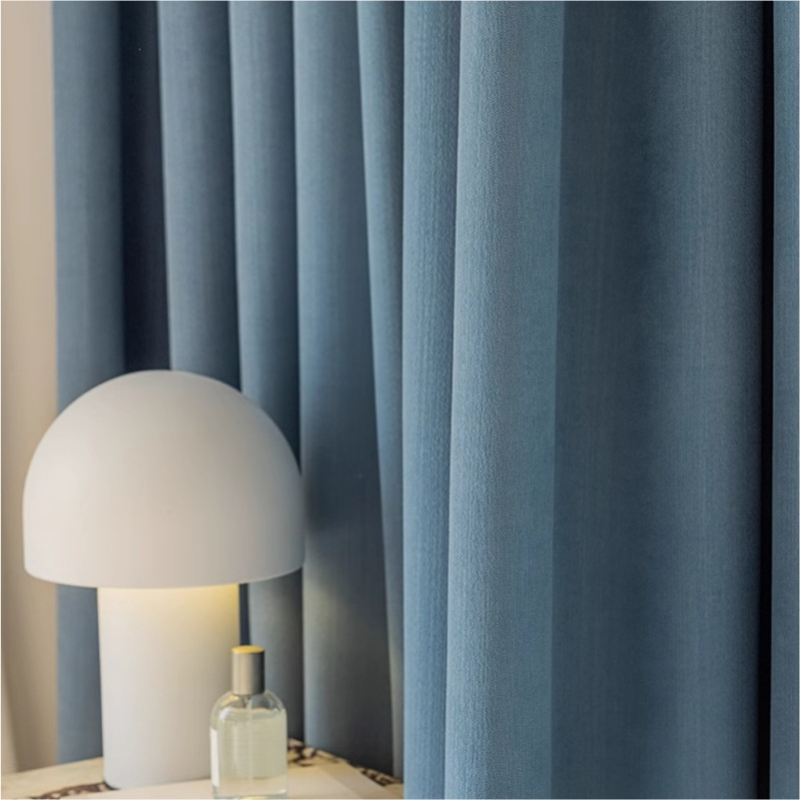 Cortine din Chenille Jacquard, blackout cu umbrire 71-90%, stil modern simplu, pentru living și dormitor
