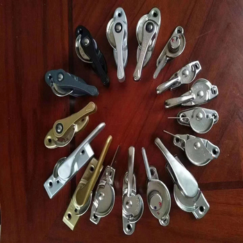 Ablakzár alumíniumötvözetből, félhold alakú kampóval, univerzális csúszóajtókhoz