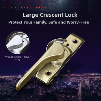 Hliníkový zámok okna s polmesiacovým hákom pre univerzálne posuvné dvere