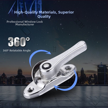 Hliníkový zámok okna s polmesiacovým hákom pre univerzálne posuvné dvere