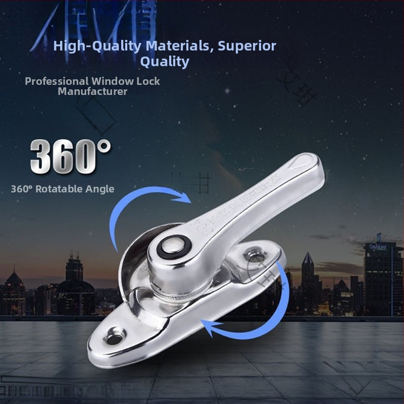 Hliníkový zámok okna s polmesiacovým hákom pre univerzálne posuvné dvere