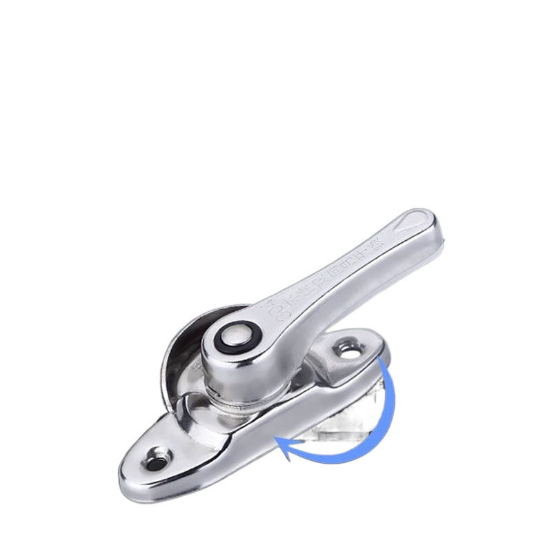 Ablakzár alumíniumötvözetből, félhold alakú kampóval, univerzális csúszóajtókhoz