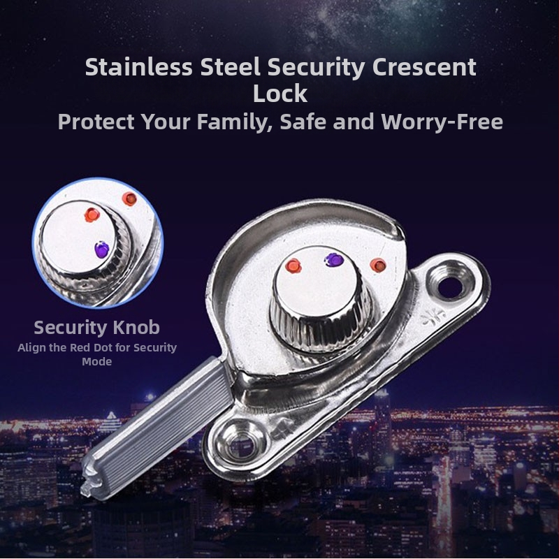 Hliníkový zámok okna s polmesiacovým hákom pre univerzálne posuvné dvere