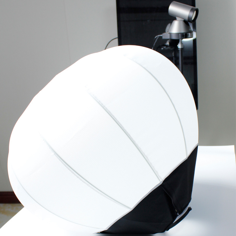 Σφαιρικός λαμπατέρ με μαλακό φως, ανθρακονημάτινες ίνες, μοντέλο 65, βάρος 2 kg, μάρκα Jingle picture, κατάλληλο για προβολή και φωτογράφηση