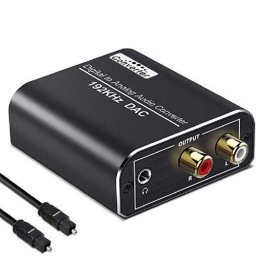 XQ-51 Convertor Digital-Analog pentru Audio cu Intrări Fibre Optice și Coaxiale, Ieșire Analogică 3,5 mm pentru TV