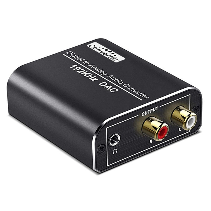 XQ-51 Convertor Digital-Analog pentru Audio cu Intrări Fibre Optice și Coaxiale, Ieșire Analogică 3,5 mm pentru TV