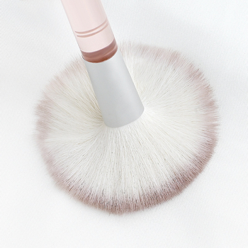 Set de 5 pensule de machiaj cu peri sintetice, mânere acrilice, în cutie — pensule pentru fard de ochi, pudră, blush, contur, umbră nasului și iluminator.