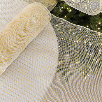 Karácsonyi díszítő szalag — műanyag, helyszíni díszítés kelléke, Mesibo márka