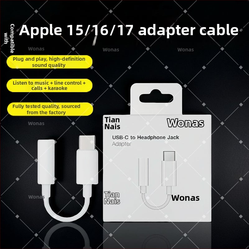 Αντάπτορας USB-C σε 3,5 mm ακουστικά για iPhone 15