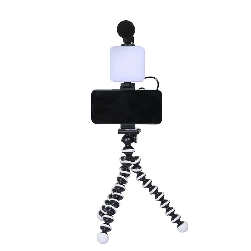 Lumină de umplere mini pentru streaming live – AY-49 Beauty Leg Set, baterie încorporată, 2W, 3.7V, temperatură de culoare reglabilă 2500K–9900K