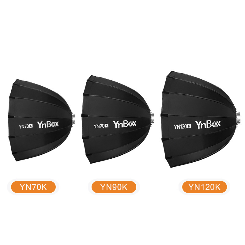 Softbox Yongnuo — profund parabolic pentru LUX160 LED lumină de studio pentru filmări și difuzare în direct