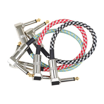 Cablu de instrument împletit de 6,35 mm pentru chitară electrică și bas, cu reducere a zgomotului (Model 040)